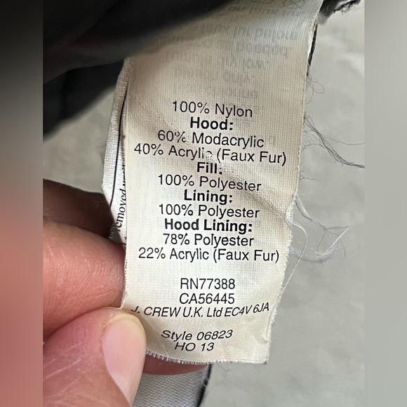 J. Crew Military Parka Jacket Navy Blue Sherpa Hood Size Small in a dark blue - Picture 13 of 16